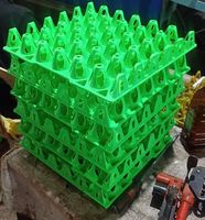 Plateau à œufs carré moderne Apex 123 en plastique, capacité de 20 œufs, réutilisable, durable, empilable, épaisseur 4 mm, matériau PP, usage commercial