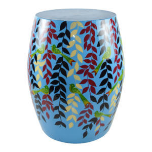 Tabouret de bar en perles imprimé de fleurs au design unique Table d'appoint pour articles décoratifs pour la maison Fournitures pour hôtels et restaurants - Product Image 4