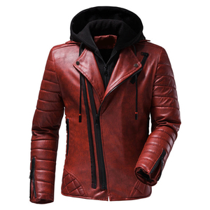 Ventes chaudes, veste en cuir de bonne qualité fabriquée en usine pour hommes, exportée du Pakistan, design tendance et nouveau, veste en cuir pour hommes - Product Image 4