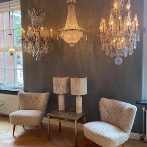 Fauteuil lounge de style mid-century haut de gamme suédois, fauteuil de détente artisanal en fourrure de mouton capitonnée - Product Image 6