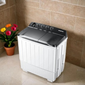 Laveuse électrique à chargement automatique par le haut à double baignoire en verre de 9 kg de haute qualité à la mode pour les ménages et les hôtels - Product Image 2