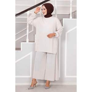 Daily Hijab 2 piezas Modest Set con detalle de piedra de cuello redondo - Product Image 2