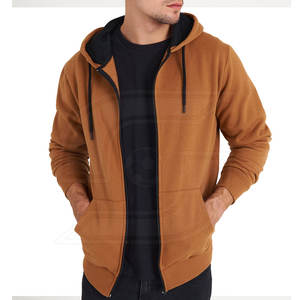 Sudadera con capucha de invierno para hombre de mejor diseño, gran oferta, ropa de calle, patrón sólido, tela de punto, 100% algodón, cuello con capucha, forrado, teñido liso - Product Image 2