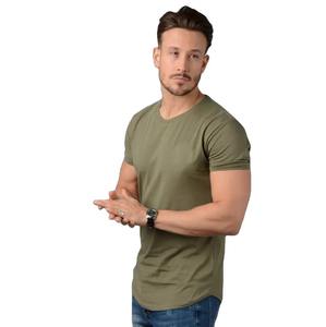 Ropa de gimnasio para hombre Camiseta de fitness de punto transpirable con manga corta Slim Fit Joggers Tops de pecho de gran tamaño - Product Image 4