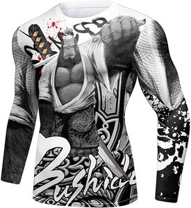 Les rashguards Jiu Jitsu sublimés par directe d'usine conçoivent votre propre Rash Guard personnalisé Logo de surf à manches courtes MMA - Product Image 3
