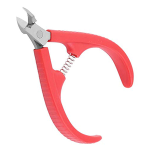 Las mejores pinzas para manicura de cuidado de belleza, pinzas para uñas con mango de plástico rojo para uñas encarnadas, pinzas para cutículas de uñas - Product Image 5