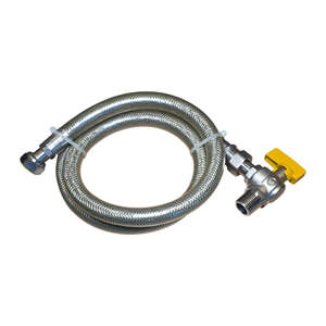 Kit de Manguera de Gas de Acero Inoxidable MF, Grifo de Seguridad Certificado EN 14800 para una Conexión Segura de Cocina y Caldera de GLP - Product Image 4