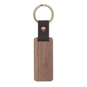 Porte-clés et mousquetons promotionnels en bois de noyer personnalisés NAWKEY pour le merchandising - Product Image 6