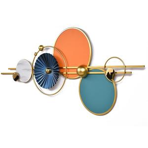 Sculpture murale en métal multicolore pour l'intérieur, décoration murale métallique de luxe pour salon, chambre et cadeaux de mariage - Product Image 2