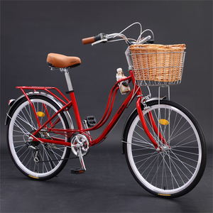 Vélo de ville <span class=keywords><strong>vintage</strong></span> à cadre en acier carbone à <span class=keywords><strong>vitesse</strong></span> unique de 26 pouces de haute qualité fabriqué en Chine : pour hommes adultes et étudiants adolescents - Product Image 1