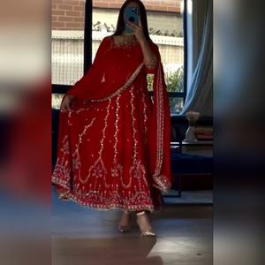 Chic arrival multi color cotton ethnic ensemble featuring resham work <b>detail</b> and fancy dupatta 2025 collection premium finish - Product Image 3