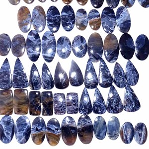 พีเตอร์ไซต์ธรรมชาติ 100% คู่อัญมณี Cabochon สําหรับขายขายส่ง Pietersite Cabochon ผสมขนาดและรูปร่างสําหรับการทําเครื่องประดับ - Product Image 3
