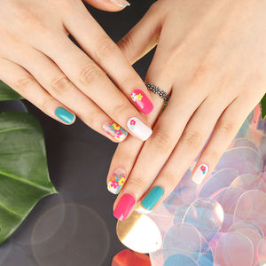 Hinefume-pegatinas de nailon fácil de vender, flores artificiales hechas en Corea, #45836 - Product Image 3