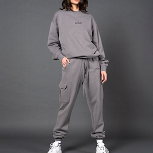 Personnalisé Couples Sports Hiver Haute Qualité Vente en Gros Logo Coton Uni Jogging Ensemble Femmes Costumes Ensemble Survêtement Survêtement Femmes Jogging Personnalisé Survêtements Hiver Logo Personnalisé Plain Oversiz - Product Image 1