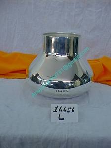 ชุดชามคาลาชชุบเงินสแตนเลสแบบใช้แล้วทิ้งสำหรับพิธีกรรมฮินดูและการสวดมนต์ - Product Image 2