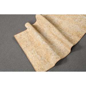 Alfombra Turca, Alfombra Vintage de 1.6x3.3 pies, Alfombra de Lana con Estampado Animal Marrón - Product Image 4