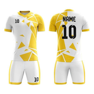 Ropa deportiva Uniforme de fútbol para hombre Impresión de logotipo personalizado Uniformes de fútbol Precio al por mayor Ropa de fútbol de color degradado - Product Image 3