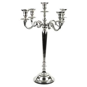 Candelabro de aluminio de 5 brazos de Color personalizado brillante hecho a mano boda y decoración de Iglesia soporte de vela calidad impresionante diseño atractivo - Product Image 5