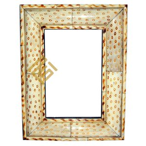 High Quality Top Selling Indian Handcrafted Item Wholesale Price Product Custom Design Horn Bone <b>Picture</b> <b>Photo</b> <b>Frame</b> Resin Wood - Product Image 4