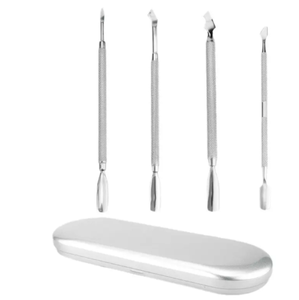 ANAAIF, empujador profesional de cutículas de uñas de acero inoxidable, herramienta de manicura de hoja curva para dedos, raspador de cutículas de uñas - Product Image 4