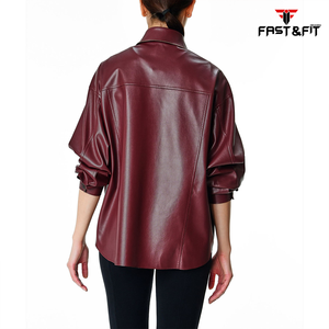 2024 nouveau Style femmes chemises en cuir en cuir en gros femmes chemises nouveau Design chemises en cuir à vendre - Product Image 6