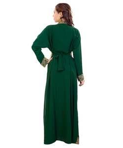 Moroccan Islamic <b>Kaftan</b> Beach Fancy Modern Floor Length Long Sleeve <b>For</b> <b>Women</b> Dress - Product Image 5