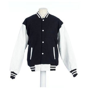 Veste universitaire personnalisée pour hommes manches en cuir de corps en laine chaude et bon marché avec décoration de broderie de col à capuche vêtements longs de taille XL - Product Image 6