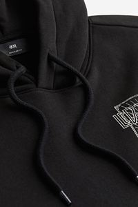Vêtements d'hiver pour hommes pull à capuche sweat boucle de coton tricot respirant manches longues coupe ample épaule tombante imprimé personnalisé - Product Image 3