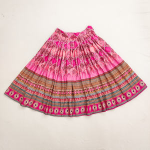 Conjunto de Lehenga Choli Largo hasta el Suelo, Estampado Rosa, Completamente Cosido, de Shoryam Fashion para Niñas, Ropa Tradicional Étnica India, Trajes para Fiestas - Product Image 4