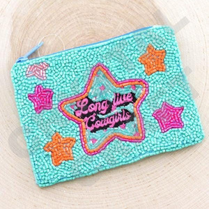 Love Lucky Design Portefeuille de pochette à monnaie en perles de rocaille personnalisé Beau porte-monnaie avec des caractéristiques d'accessoires à la mode - Product Image 4