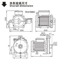 Pompe de surpression d'eau chaude SUOU PLX Circulation d'eau propre efficace et pompe de chauffage au sol