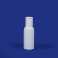 Botella Redonda de HDPE para Champú y Aceites, Recargable, Resistente a Fugas, Envase de Plástico Duradero con Tapa de Rosca Segura para Champú y Aceites Capilares