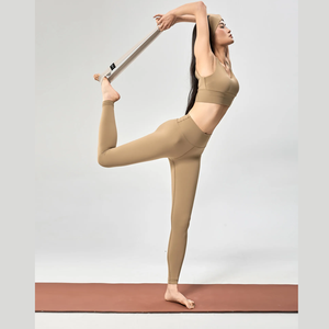 Legging taille haute pour femme Legging cousu sur toute la longueur en tissu tricoté extensible et confortable - Product Image 3