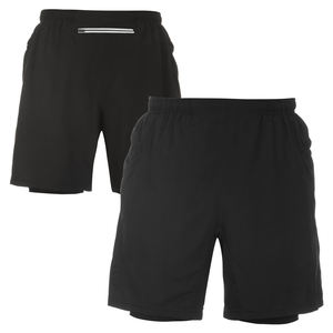 กางเกงขาสั้นสำหรับออกกำลังกายฟิตเนสแนวสตรีทสำหรับผู้ชายกางเกงสำหรับใส่เล่นกีฬาวิ่งในยิมเข็มขัดยางยืดสวมใส่สบายผ้าใยสังเคราะห์ย้อมสีพื้นเรียบกำหนดโลโก้ได้เอง - Product Image 6