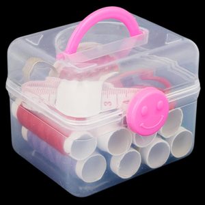 <b>Sewing</b> <b>Basket</b> With <b>Sewing</b> Accessories - Pink - Product Image 1