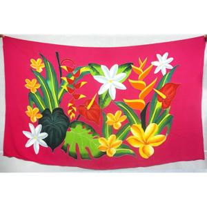 Pareos Hawaianos Pintados a Mano 100% Rayón de Alta Calidad, Ropa de Playa Personalizada al por Mayor, Cubierta para las Islas del Pacífico Asiático HPBU016-02-200 - Product Image 1