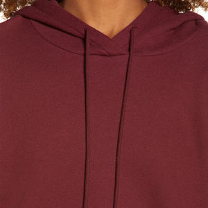 Sudadera con capucha para mujer, de algodón, diseño personalizado, liso, informal, clásico, de lana, para diario, venta al por mayor - Product Image 4