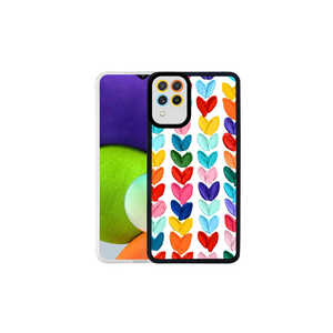 Coque de protection JoieCreatif M-Fit personnalisée motif vache en silicone souple pour Samsung Galaxy M22, style cuir de luxe - Product Image 2