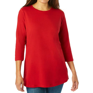 Top Quality Cotton OEM Custom Casual <b>Long</b> Sleeve Young Ladies <b>Tshirts</b> Supplier From Bangladesh - Product Image 5