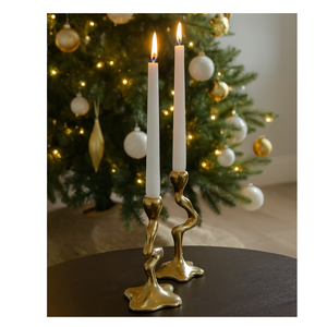 Bougeoir en métal fait à la main personnalisé nouveau style de pilier de bougie pour la décoration de la maison et du mariage lot de 2 bougeoirs pour l'éclairage - Product Image 2