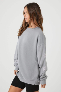 เสื้อมีฮู้ดสวมหัวแบบลำลองสำหรับผู้ชายและผู้หญิงคอกลมทรงหลวมสีทึบสำหรับฤดูหนาว - Product Image 3