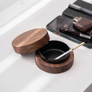 New Arrival Modern Design Square Shape Epoxy Resin & Wood <b>Ashtray</b> Joint Custom Color Logo <b>Portable</b> Indoor and Outdoor - Product Image 2