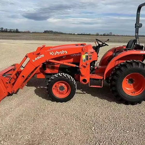 Mini Kubota L2501 Maquinaria agrícola con cargador frontal Tractores agrícolas pequeños Kubota L2501 Garden Mini 4X4 Tractor de ruedas agrícolas - Product Image 1