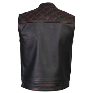 Chaleco de Cuero Personalizado de Última Moda para Hombre, Transpirable, de Alta Calidad, Venta al por Mayor, Chaleco de Cuero para Hombre para Todas las Temporadas - Product Image 6