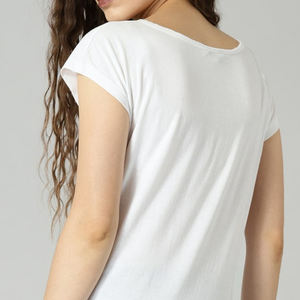 2025 nouveauté produit meilleure qualité en différentes couleurs conception fait à la main femmes t-shirts matériau solide - Product Image 4
