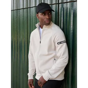 Sudadera con capucha y cremallera para hombre, de tejido interlock, sostenible, promocional - Product Image 1