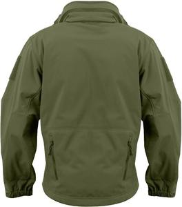 แจ็กเก็ตซอฟต์เชลล์สำหรับผู้ชายไซส์พิเศษเสื้อคลุมหนาให้ความอบอุ่นในฤดูหนาวเสื้อแจ็คเก็ตกลางแจ้งกันลมกันน้ำ - Product Image 6