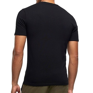Camiseta de 100% algodón ajustada con cuello en V OEM diseño personalizado verano 100% algodón para hombre - Product Image 4