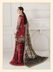 <b>Top</b> Selling Latest Designs Pakistani Women Clothing Mehroon Color Custom Sizes Casual Party Wear Dress - Product Image 3