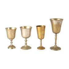 Copa de Vino de Latón Antiguo Grabada a Mano, Cáliz Metálico, Vaso para Beber, Artículos de Bar Vintage, Regalo de Boda, Vajilla Elegante - Product Image 2